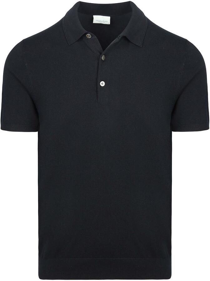 Profuomo Slim fit poloshirt van lyocellmix met zijde aandeel - Foto 4