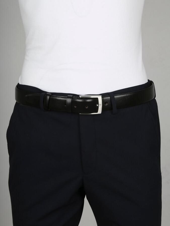 Profuomo Riem Leren Riem Roma Donkerblauw - Foto 2