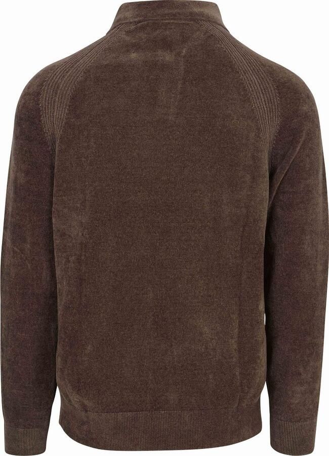 PROFUOMO Heren Truien & Vesten Polo Ls Chenille Beige - Foto 7