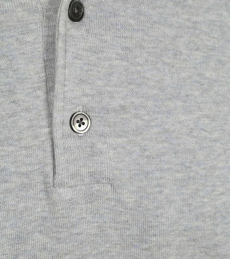 Profuomo Longsleeve Poloshirt Luxury Basic Grijs - Foto 3