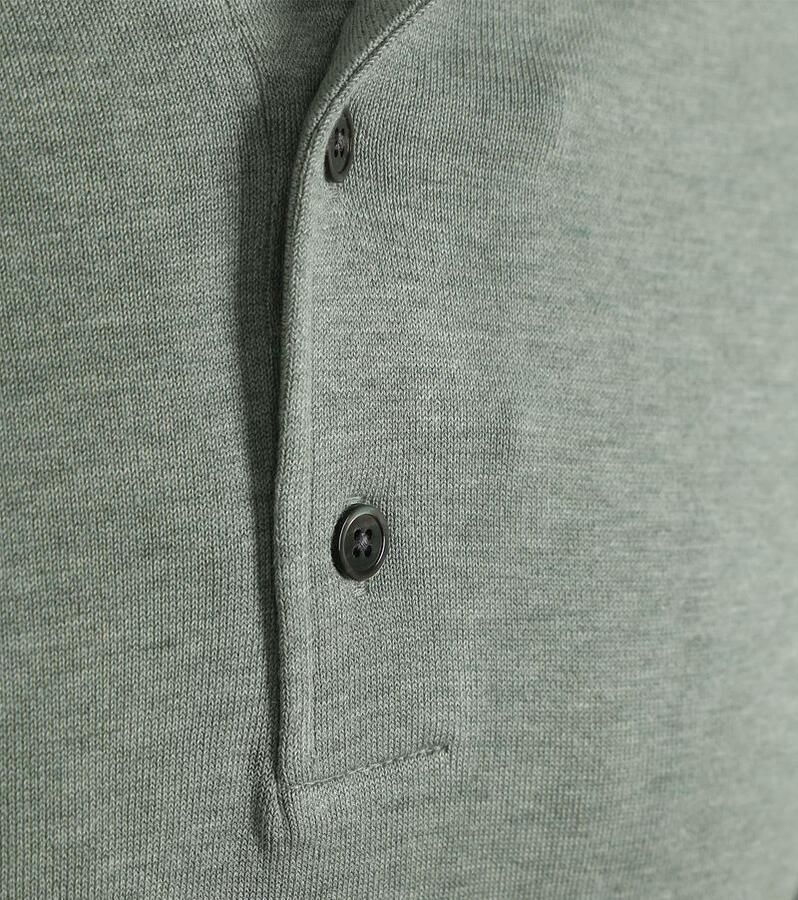 Profuomo Longsleeve Poloshirt Luxury Basic Groen - Foto 2