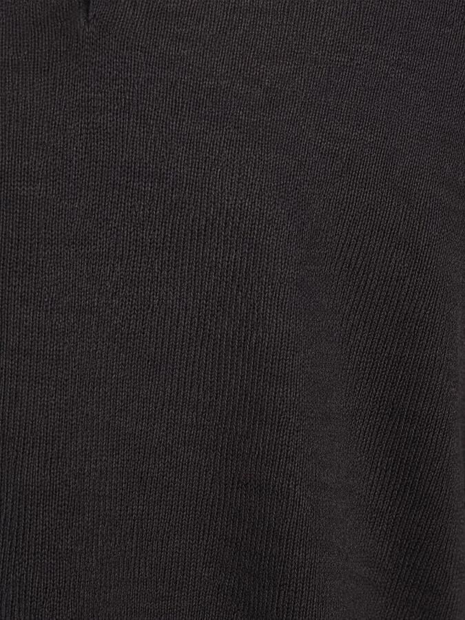 Profuomo Polo Shirt Lange Mouw Longsleeve Poloshirt Merinowol Donkerbruin - Foto 5