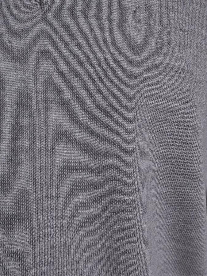 Profuomo Longsleeve Poloshirt Merinowol Grijs