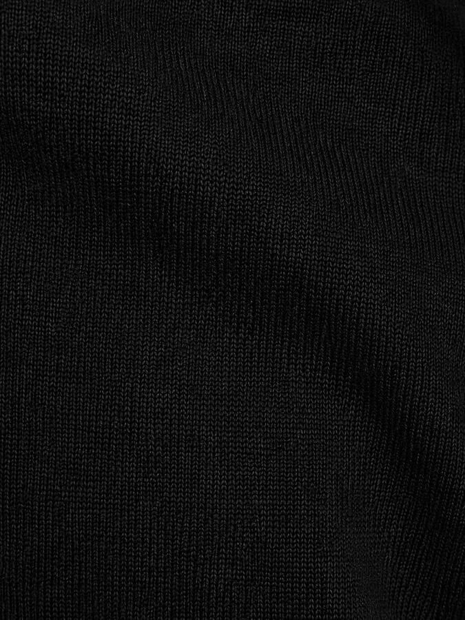 Profuomo Longsleeve Poloshirt Merinowol Zwart