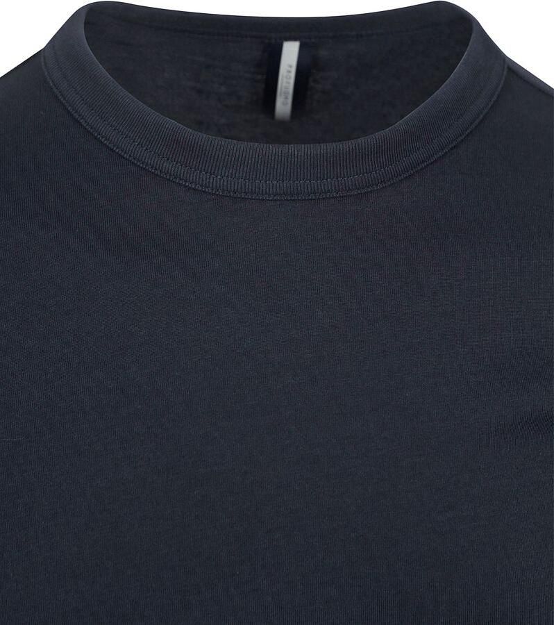 PROFUOMO Heren Polo's & T-shirts T-shirt Long Sleeve Donkerblauw - Foto 2