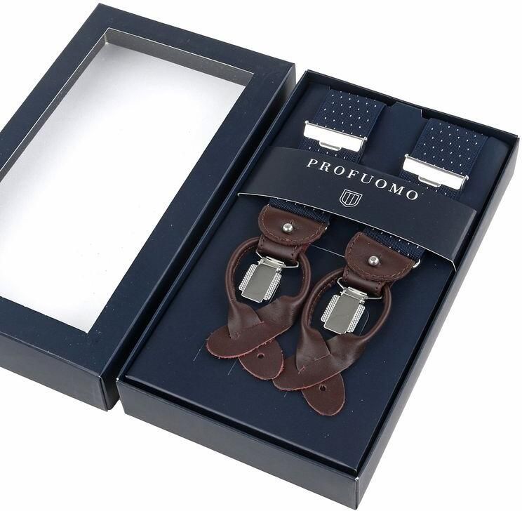 Profuomo Stijlvolle Bretels Blue Heren - Foto 3