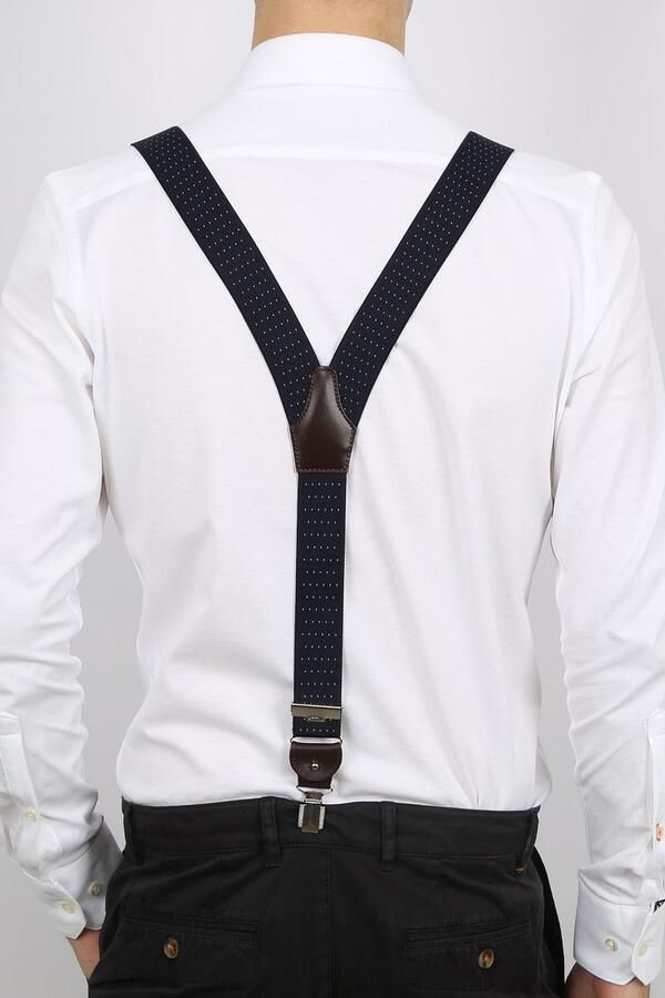 Profuomo Stijlvolle Bretels Blue Heren - Foto 5