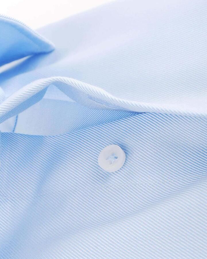Profuomo Blauwe Overhemdjurk van Katoen Slim Fit Blue Heren - Foto 8