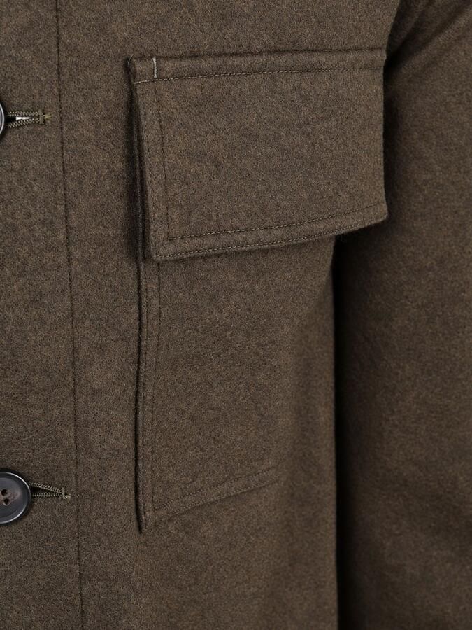 Profuomo Regular fit overhemdjack met kentkraag en borstzakken - Foto 3