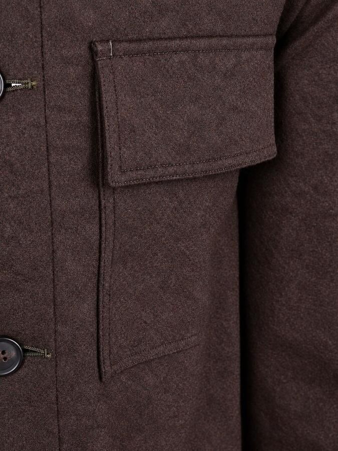 Profuomo Regular fit overhemdjack met kentkraag en borstzakken - Foto 3