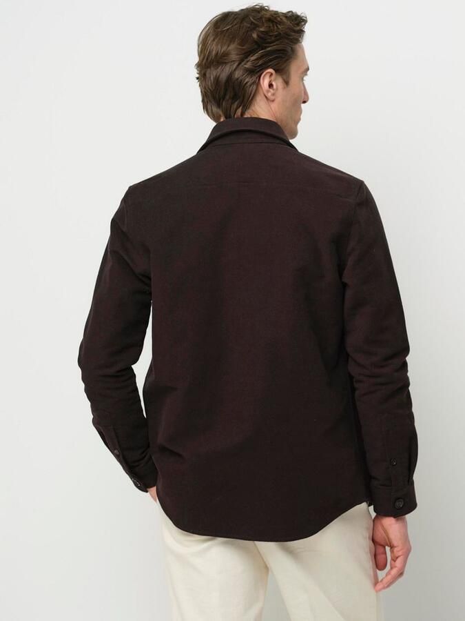 Profuomo Overshirt Moleskin Donkerbruin - Foto 3