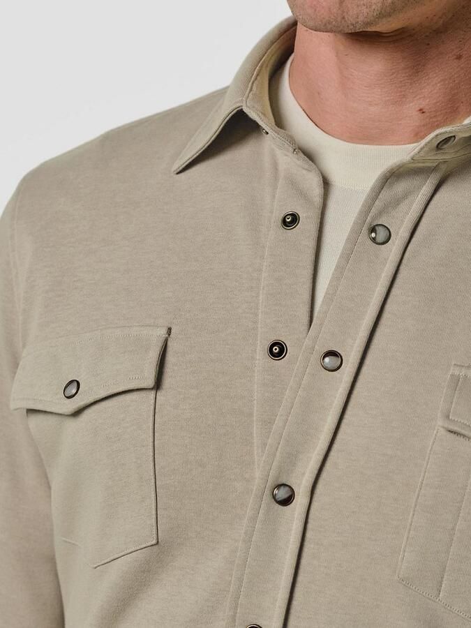 Profuomo Overhemd Lange Mouw Overshirt Western Beige - Foto 7