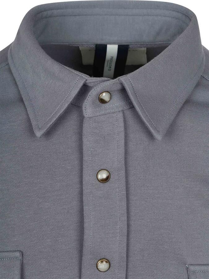 Profuomo Overhemd Lange Mouw Overshirt Western Blauw - Foto 8