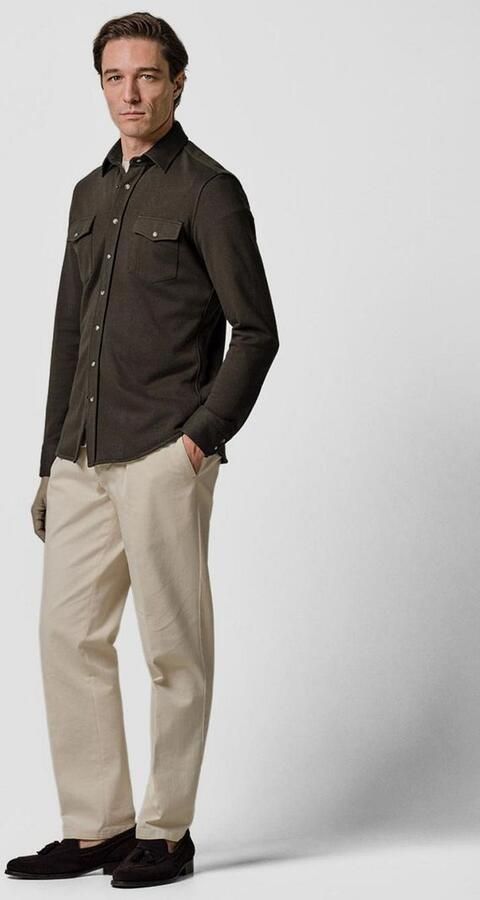 Profuomo Overshirt Western Donkerbruin - Foto 4