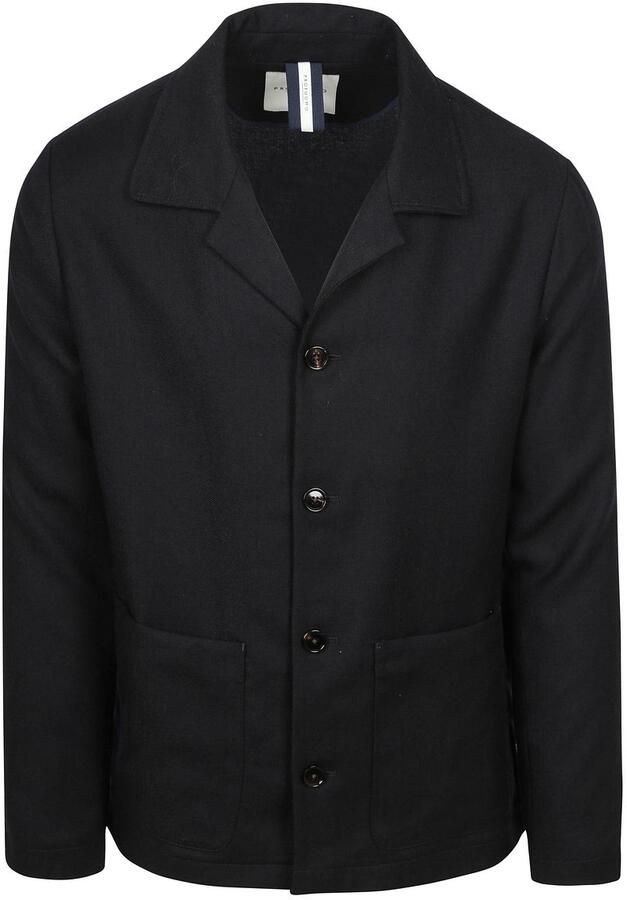 Profuomo Overshirt Wool Navy