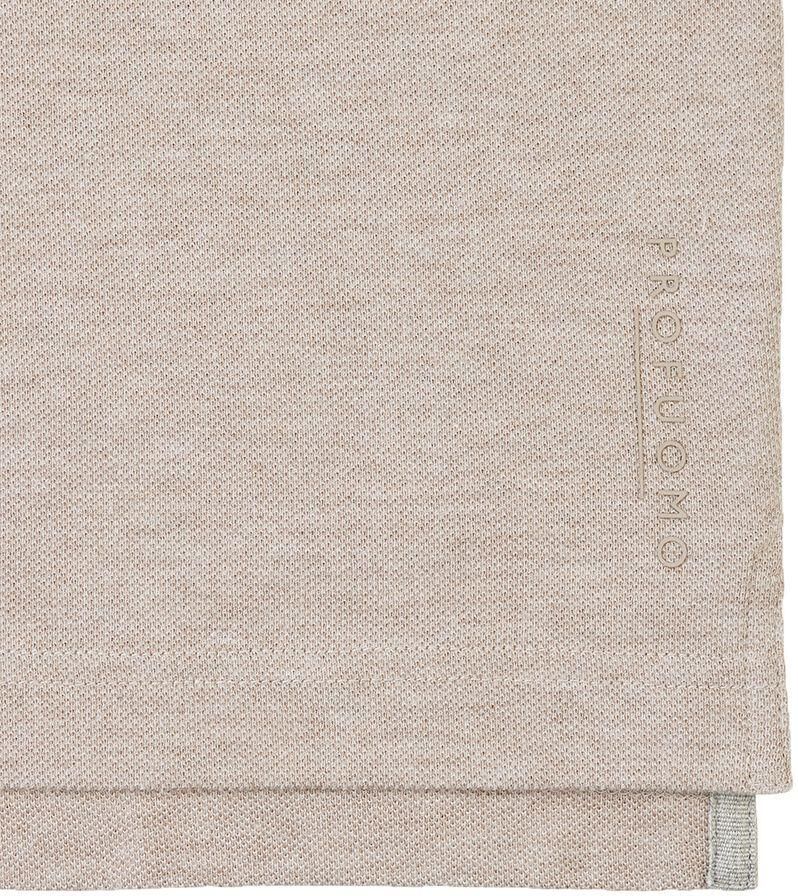 PROFUOMO Heren Polo's & T-shirts Polo Short Sleeve Zand - Foto 6