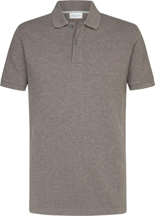 PROFUOMO Heren Polo's & T-shirts Polo Short Sleeve Bruin - Foto 3
