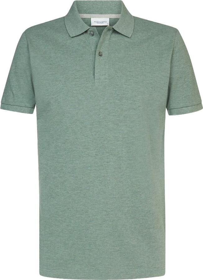 PROFUOMO Heren Polo's & T-shirts Polo Short Sleeve Groen - Foto 5