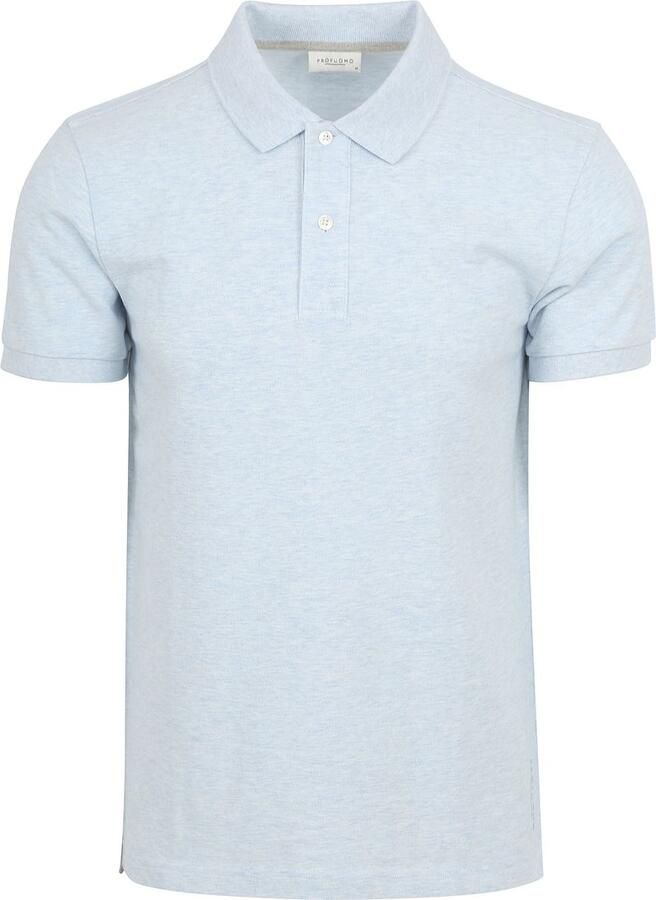 PROFUOMO Heren Polo's & T-shirts Polo Short Sleeve Lichtblauw - Foto 4