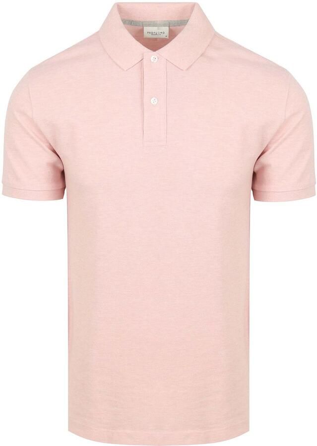 PROFUOMO Heren Polo's & T-shirts Polo Short Sleeve Roze - Foto 2