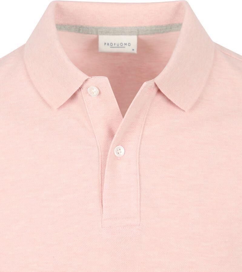 PROFUOMO Heren Polo's & T-shirts Polo Short Sleeve Roze
