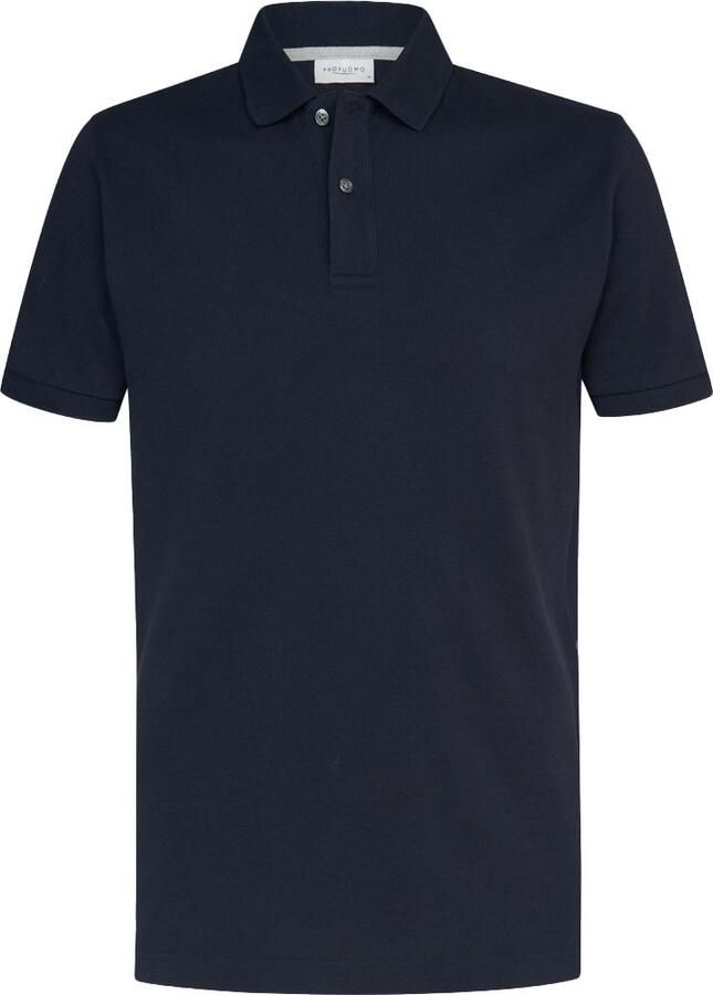PROFUOMO Heren Polo's & T-shirts Polo Short Sleeve Donkerblauw - Foto 3