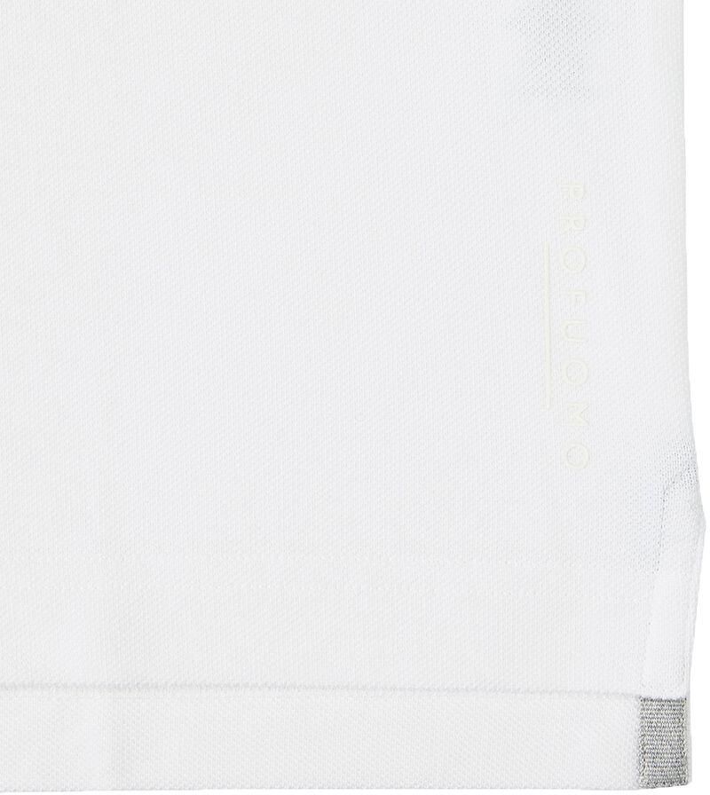 PROFUOMO Heren Polo's & T-shirts Polo Short Sleeve Wit - Foto 2