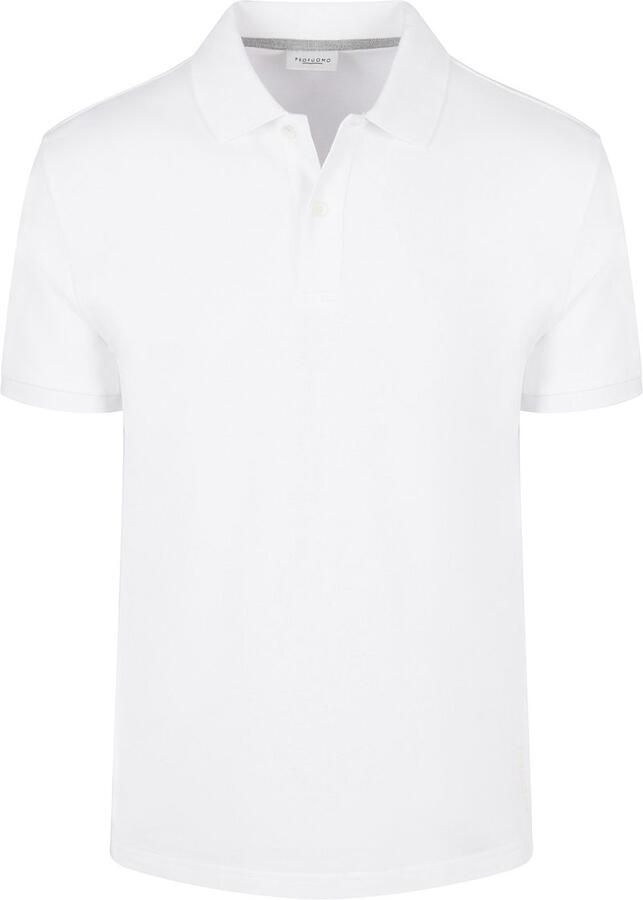PROFUOMO Heren Polo's & T-shirts Basic Pique Wit