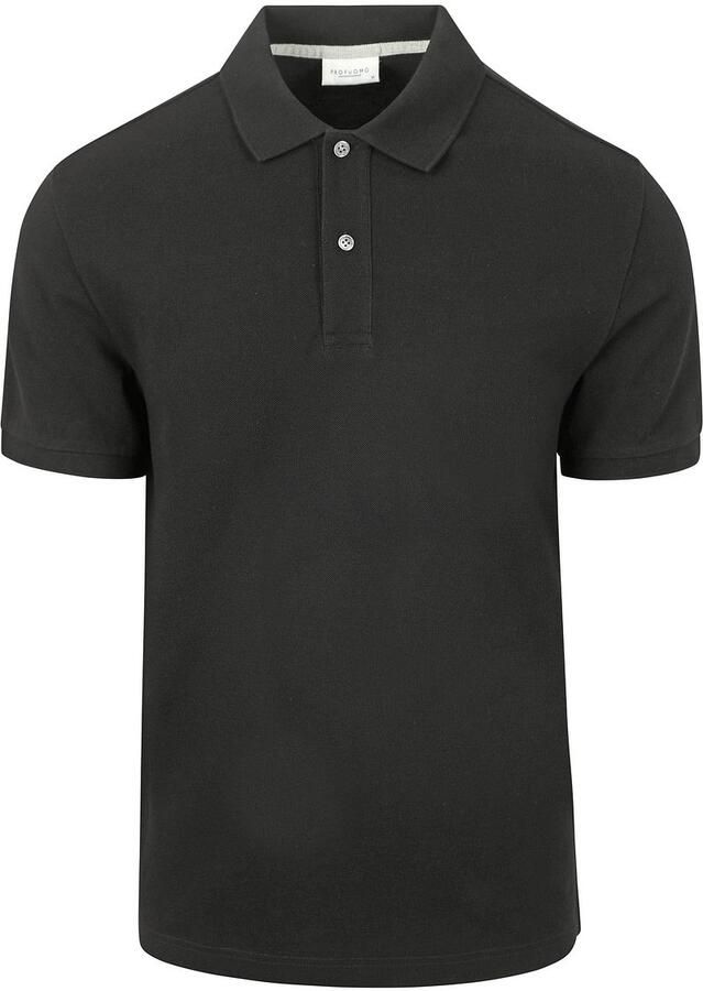 Profuomo T-shirt Piqué Poloshirt Zwart - Foto 2