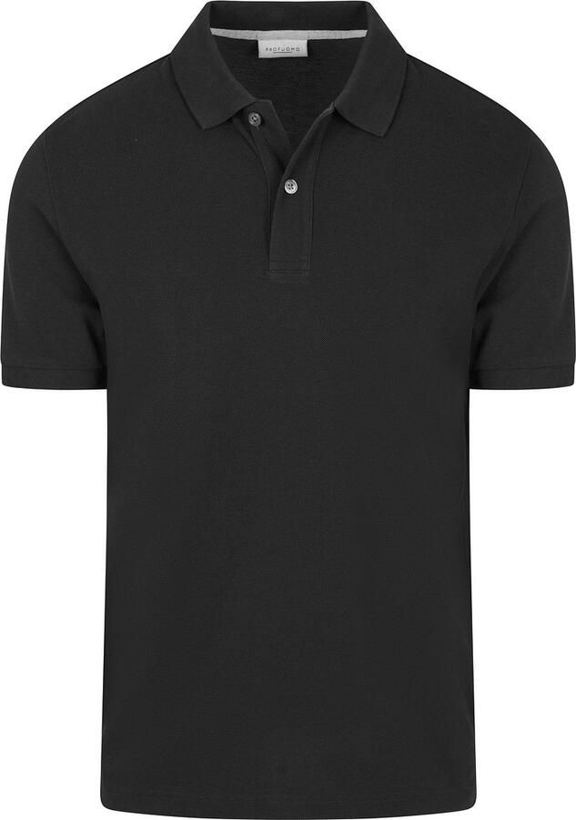 Profuomo Piqué Poloshirt Zwart - Foto 4