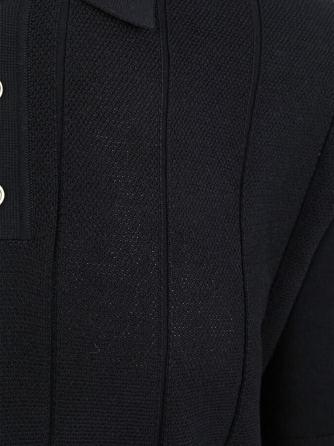 Profuomo Polo Shirt Korte Mouw Poloshirt Drop Needle Structure Navy - Foto 3