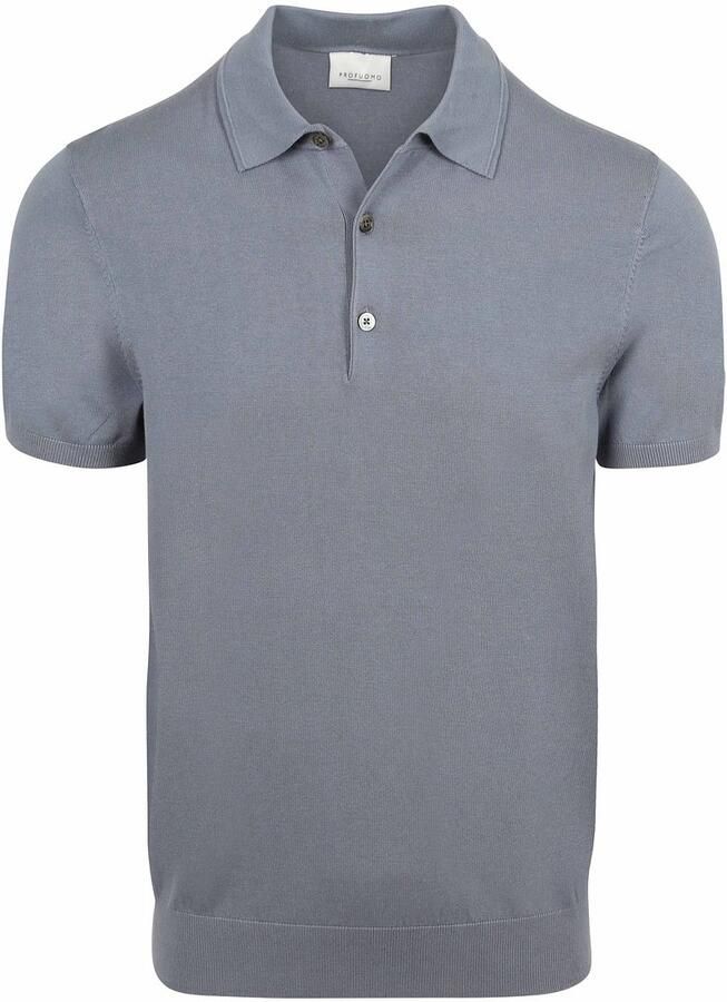 Profuomo Polo Shirt Korte Mouw Poloshirt Luxury Basic Blauw - Foto 5