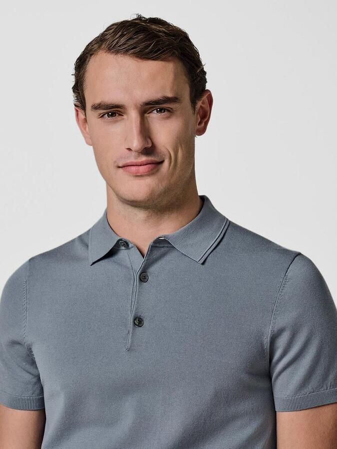 Profuomo Polo Shirt Korte Mouw Poloshirt Luxury Basic Blauw - Foto 6
