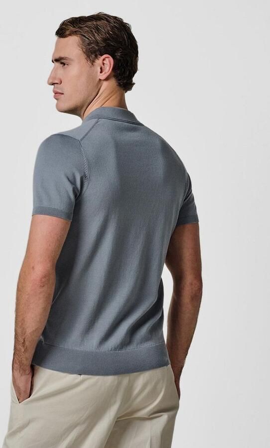 Profuomo Polo Shirt Korte Mouw Poloshirt Luxury Basic Blauw - Foto 8