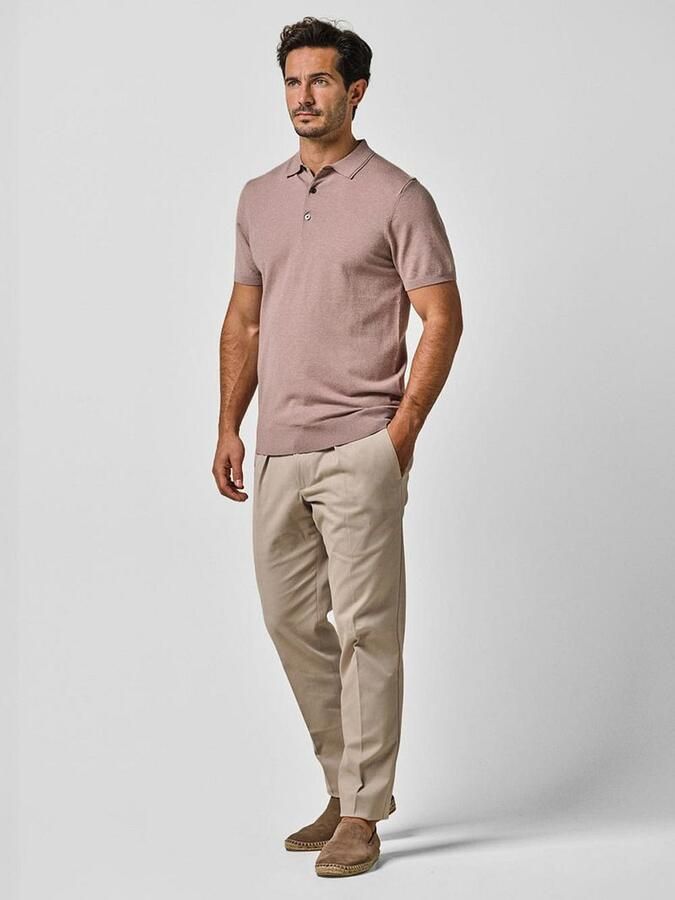 Profuomo Polo Shirt Korte Mouw Poloshirt Luxury Basic Roze - Foto 4