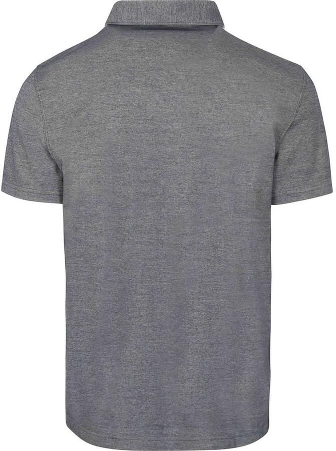 Profuomo T-shirt Poloshirt Luxury Knitted Melange Blauw