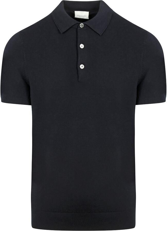PROFUOMO Heren Polo's & T-shirts Polo Short Sleeve Donkerblauw - Foto 2