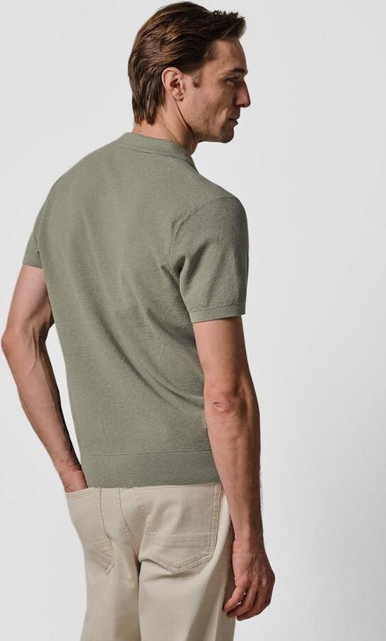 Profuomo Polo Shirt Korte Mouw Poloshirt Riva Luxury Structure Groen - Foto 6