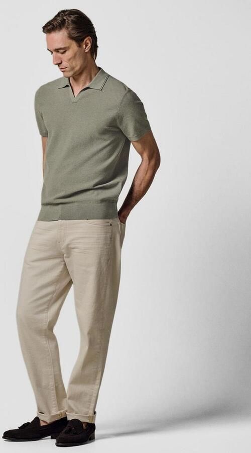 Profuomo Polo Shirt Korte Mouw Poloshirt Riva Luxury Structure Groen - Foto 7
