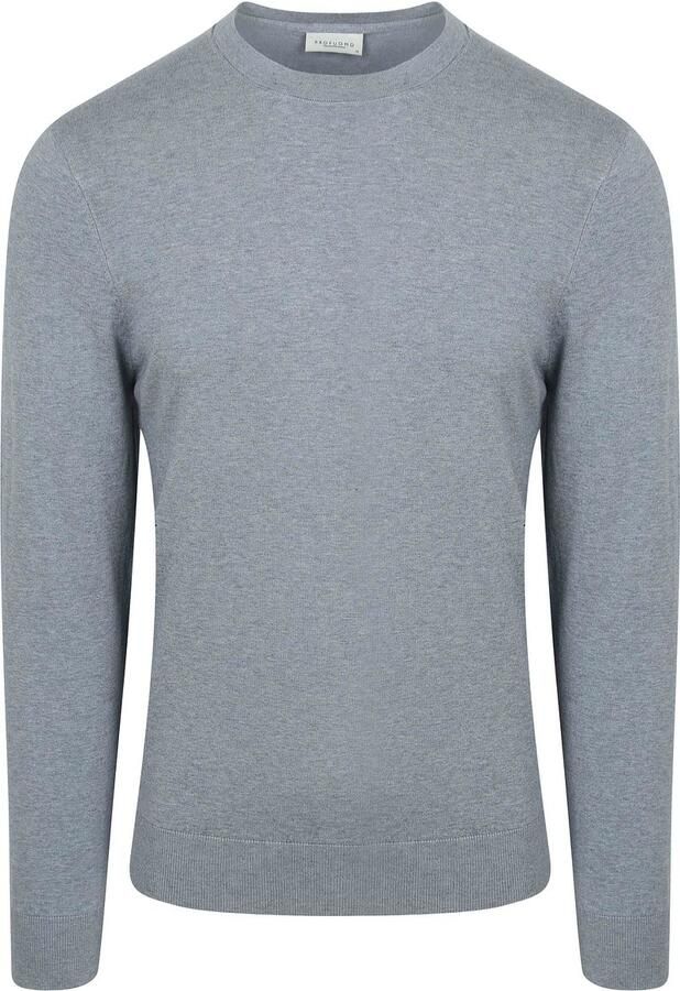 Profuomo Pullover Crewneck Basic Blauw