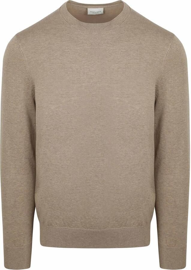 Profuomo Regular fit gebreide pullover met zijdege - Foto 2