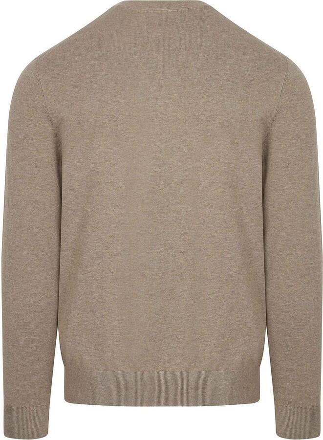 Profuomo Regular fit gebreide pullover met zijdege - Foto 3