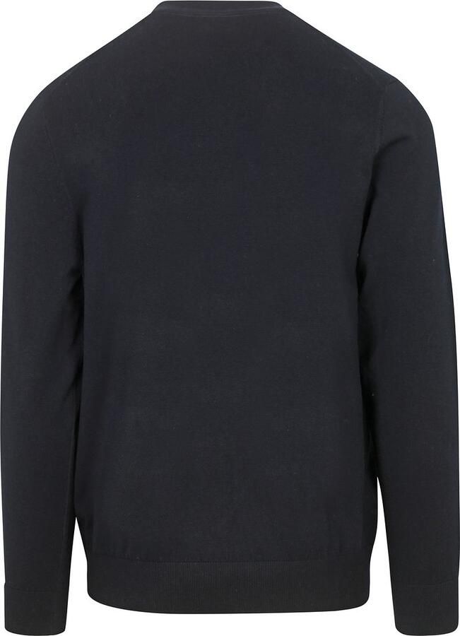 Profuomo Regular fit gebreide pullover met zijdege - Foto 4