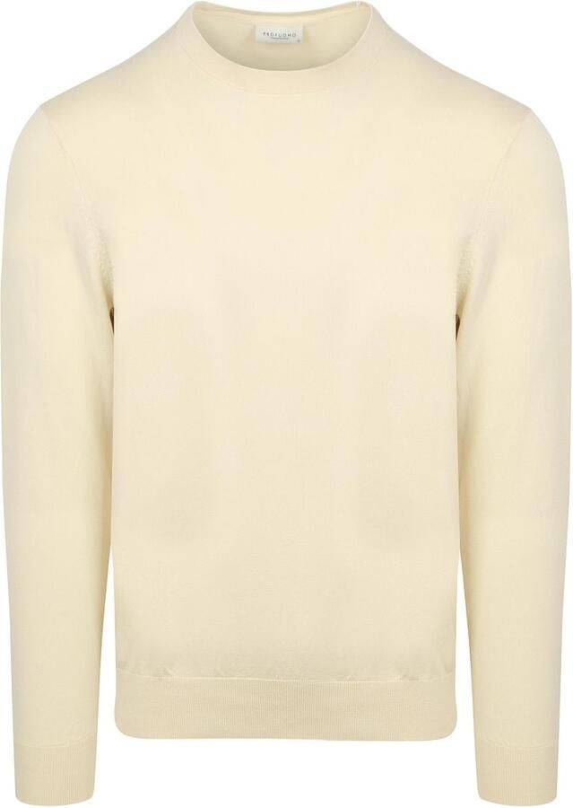 Profuomo Regular fit gebreide pullover met zijdege - Foto 4