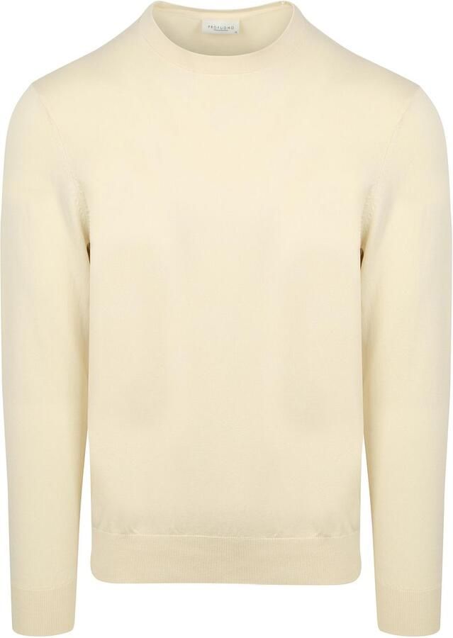 Profuomo Regular fit gebreide pullover met zijdege