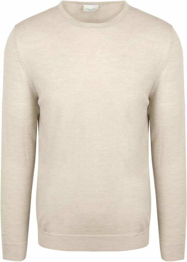 Profuomo Pullover van merinowol met ronde hals - Foto 4