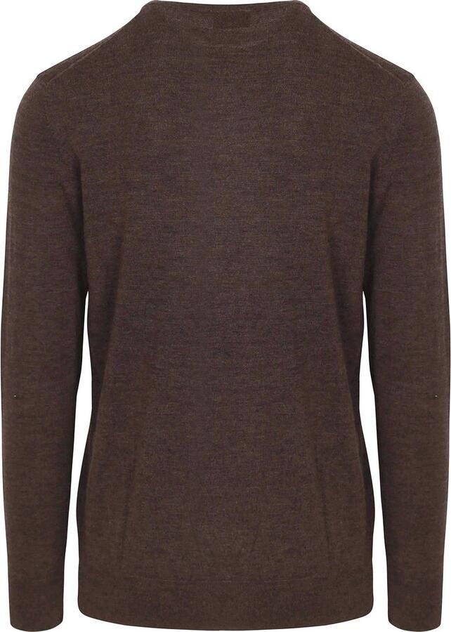 Profuomo Pullover Merinowol Bruin
