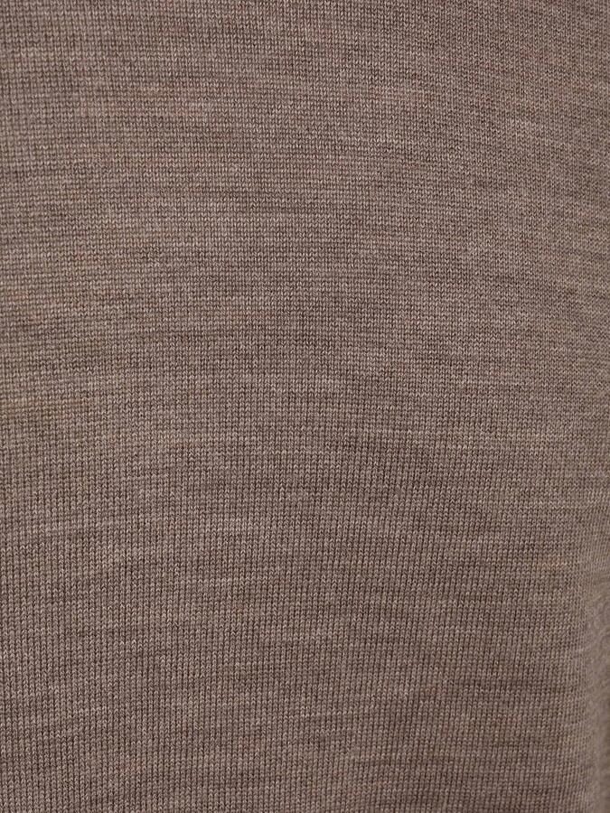 PROFUOMO Heren Truien & Vesten Pullover Crew Neck Extrafine Merino Taupe - Foto 7