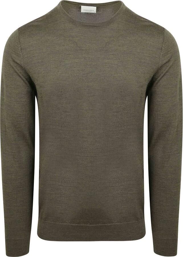 Profuomo Pullover Merinowol Olive