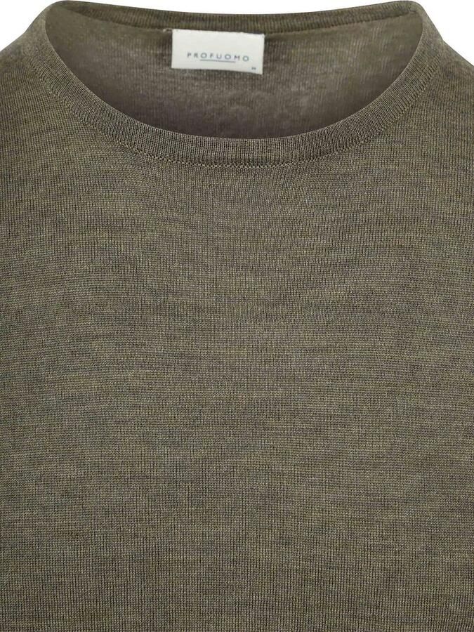 Profuomo Pullover Merinowol Olive - Foto 5